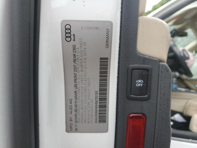2017 AUDI A4 ULTRA P - WAUGMAF40HN070192