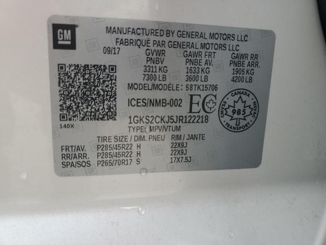 2018 GMC YUKON DENA - 1GKS2CKJ5JR122218