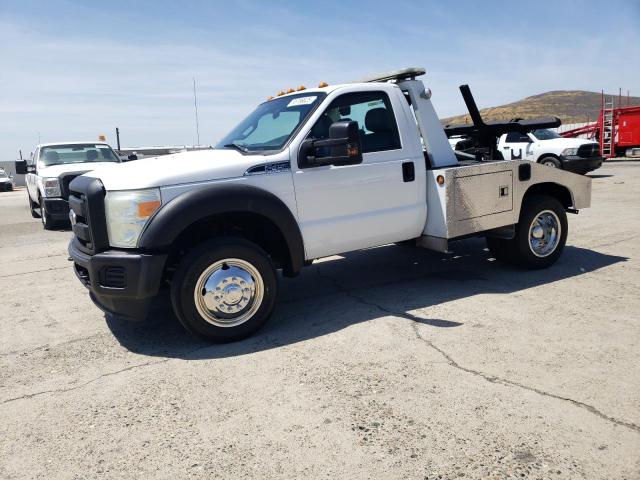 FORD F450 SUPER 2011 white chassis gas 1FDUF4GY5BEA64006 photo #1