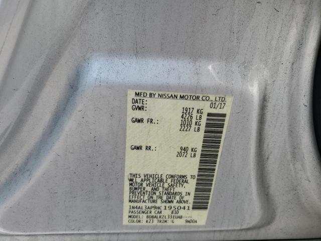 2017 NISSAN ALTIMA 2.5 - 1N4AL3AP9HC195041