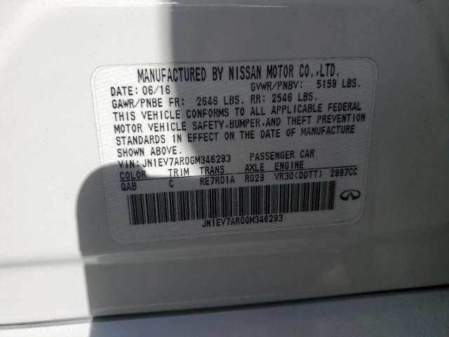 2016 INFINITI Q50 PREMIU - JN1EV7AR0GM346293