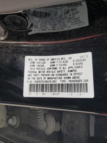 2016 HONDA ACCORD SPO - 1HGCR2F54GA061892