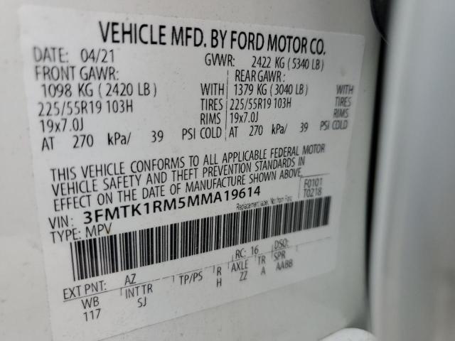2021 FORD MUSTANG MA 3FMTK1RM5MMA19614