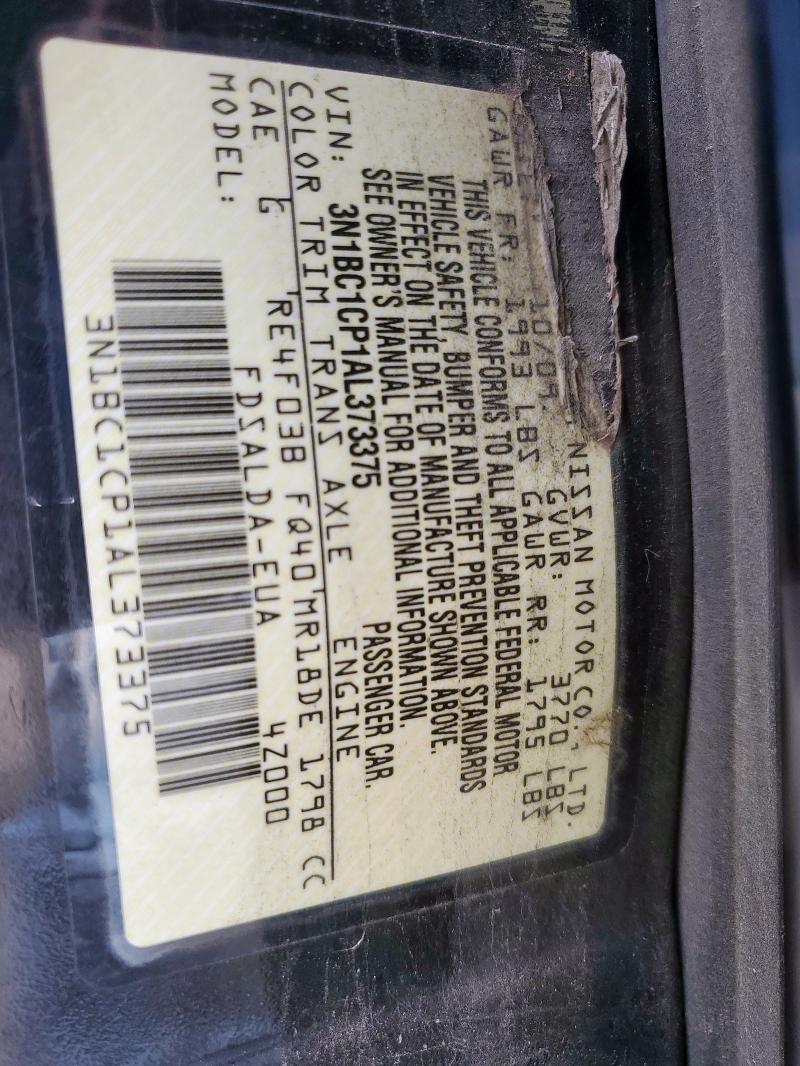 2010 NISSAN VERSA S - 3N1BC1CP1AL373375
