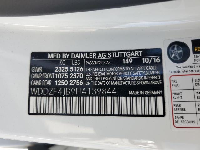 2017 MERCEDES-BENZ E 300 - WDDZF4JB9HA139844
