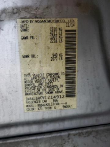 2015 NISSAN ALTIMA 2.5 - 1N4AL3AP7FC214912