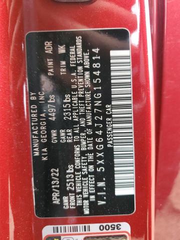 2022 KIA K5 GT LINE - 5XXG64J27NG154814