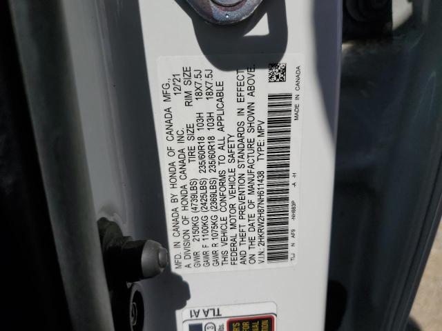 2022 HONDA CR-V EXL - 2HKRW2H87NH611438