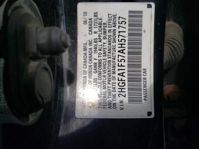 2010 HONDA CIVIC LX - 2HGFA1F57AH571757