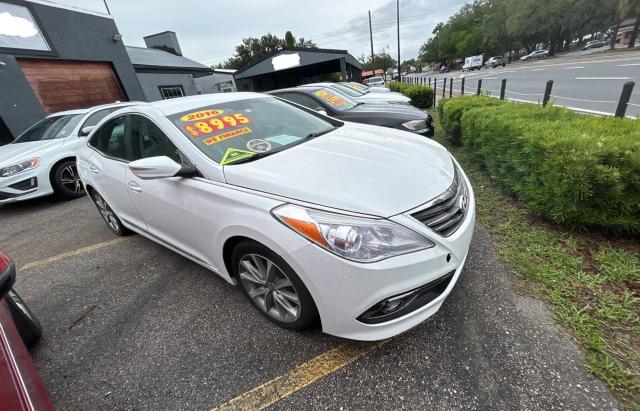 HYUNDAI AZERA 2016 white sedan 4d gas KMHFG4JG4GA519447 photo #1