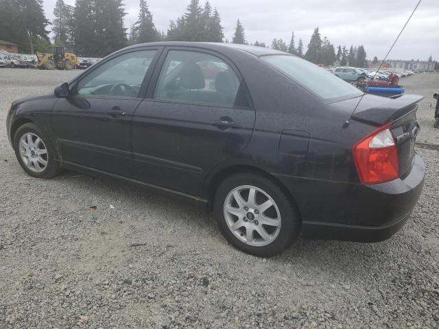 KIA SPECTRA LX 2005 black  gas KNAFE121155165277 photo #3