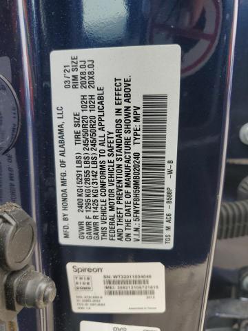 2021 HONDA PASSPORT E 5FNYF8H59MB020240