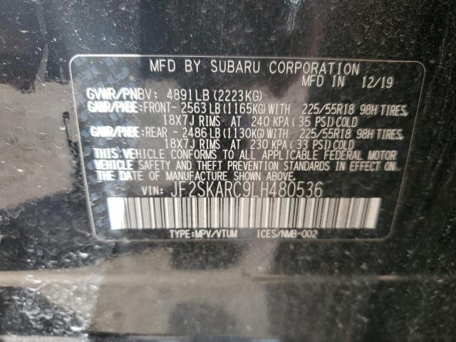 2020 SUBARU FORESTER S - JF2SKARC9LH480536