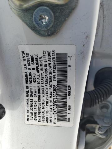 2020 HONDA CIVIC SPOR 19XFC2F87LE023698
