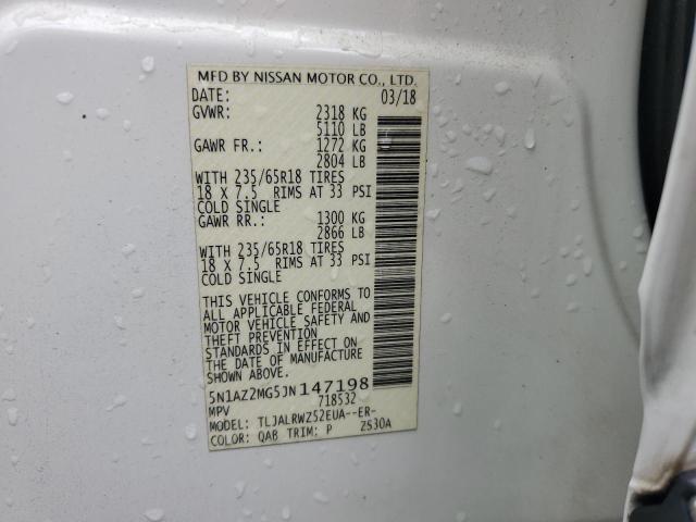 2018 NISSAN MURANO S - 5N1AZ2MG5JN147198
