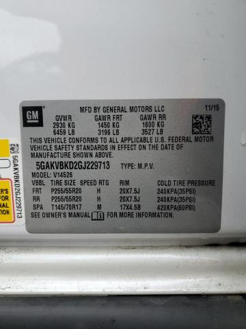 2016 BUICK ENCLAVE 5GAKVBKD2GJ229713