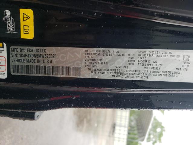 2021 JEEP WRANGLER U - 1C4HJXDN5MW525525