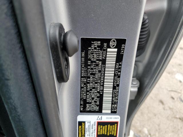 2017 TOYOTA CAMRY LE - 4T1BF1FK8HU405822