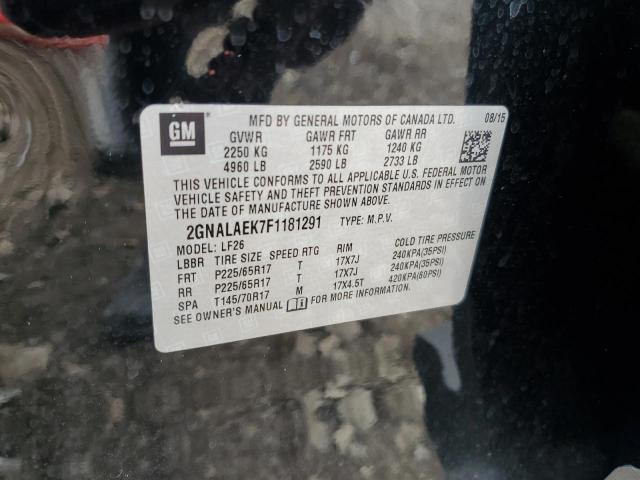 2015 CHEVROLET EQUINOX LS - 2GNALAEK7F1181291