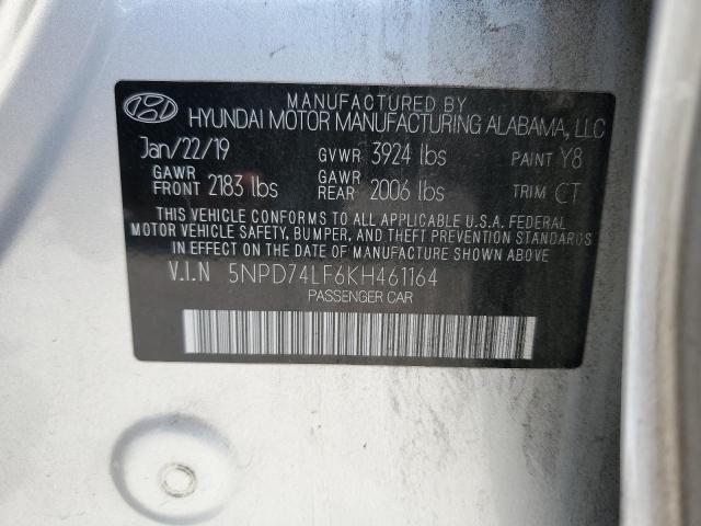 2019 HYUNDAI ELANTRA SE - 5NPD74LF6KH461164
