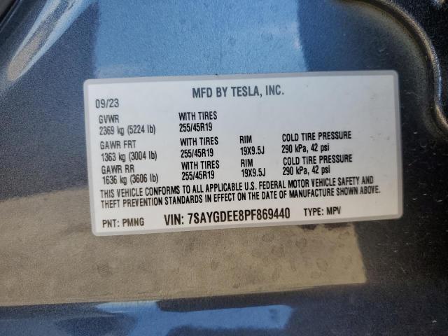 2023 TESLA MODEL Y - 7SAYGDEE8PF869440