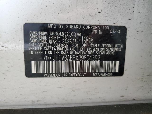 2024 SUBARU WRX JF1VBAB6XR9804392
