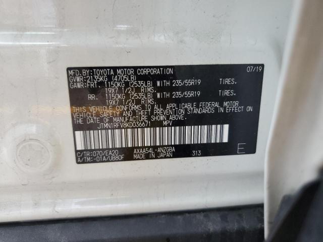 2019 TOYOTA RAV4 LIMIT - JTMN1RFV8KD036671