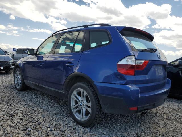 BMW X3 3.0SI 2007 blue  gas WBXPC93427WF02059 photo #3