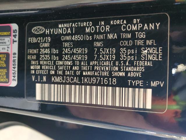 2019 HYUNDAI TUCSON LIM - KM8J3CAL1KU971618