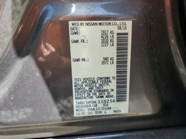 2017 NISSAN ALTIMA 2.5 - 1N4AL3AP1HC110256