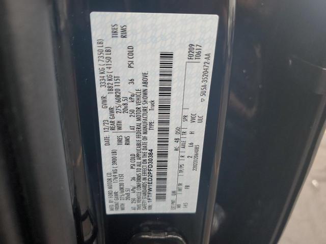 2023 FORD F150 SUPER - 1FTFW1ED2PFD30384