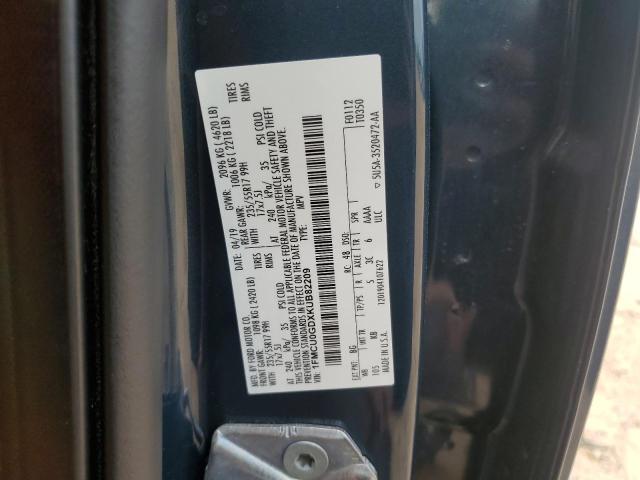 2019 FORD ESCAPE SE 1FMCU0GDXKUB82209