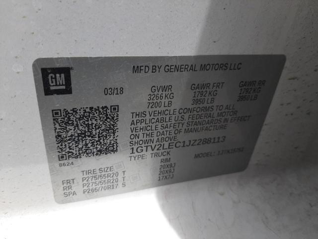2018 GMC SIERRA K15 - 1GTV2LEC1JZ288113