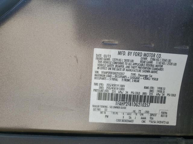 2013 FORD TAURUS LIM - 1FAHP2F81DG210357