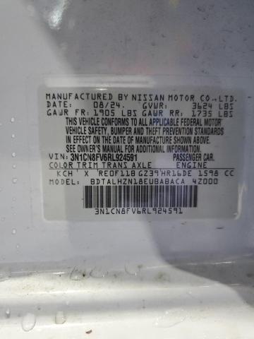 2024 NISSAN VERSA SR 3N1CN8FV6RL924591