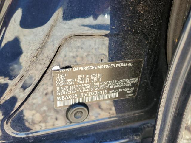 wbaxg5c55cdx02016 - 2012 Bmw 5 series i - #58040085