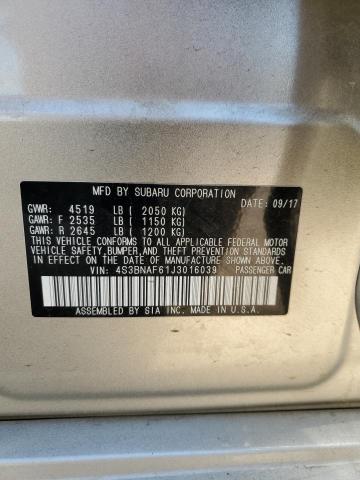 2018 SUBARU LEGACY 2.5 - 4S3BNAF61J3016039