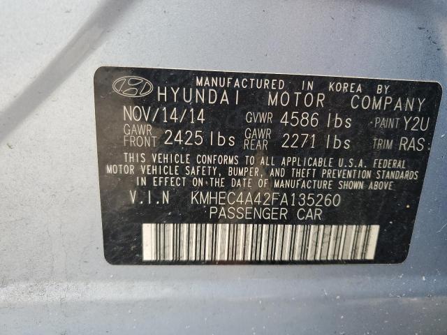 2015 HYUNDAI SONATA HYB KMHEC4A42FA135260