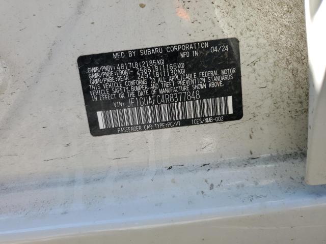 2024 SUBARU IMPREZA SP - JF1GUAFC4R8377848