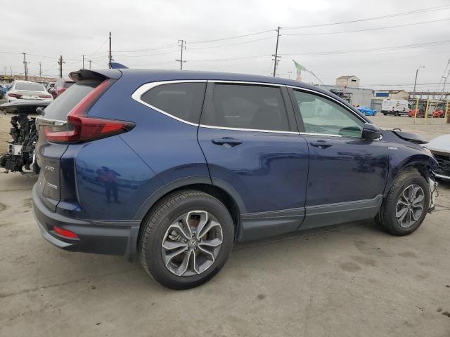 HONDA CR-V EXL 2021 blue  hybrid engine 7FART6H83ME000422 photo #4