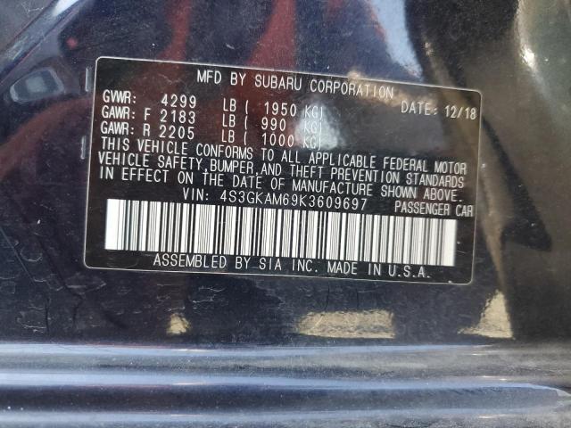 2019 SUBARU IMPREZA SP 4S3GKAM69K3609697