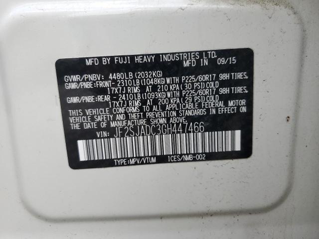 2016 SUBARU FORESTER 2 JF2SJADC3GH447466