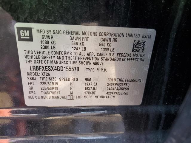 2016 BUICK ENVISION P LRBFXESX4GD155570