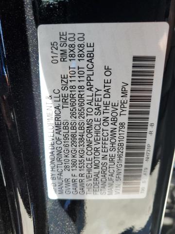 2025 HONDA PILOT TRAI 5FNYG1H62SB101798