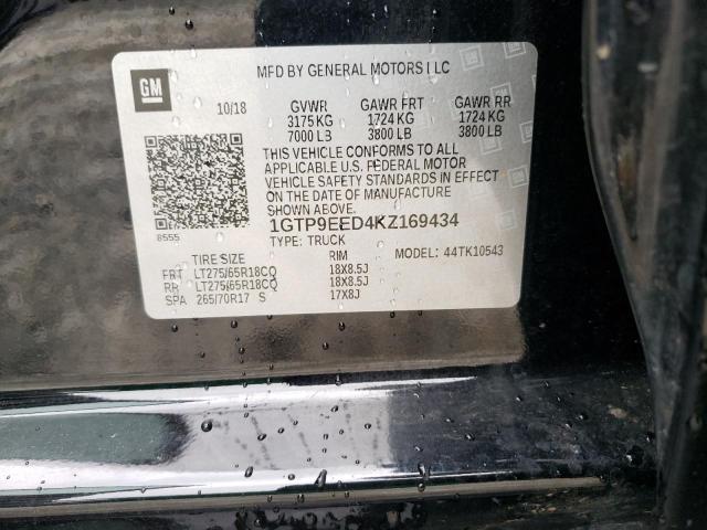2019 GMC SIERRA K15 - 1GTP9EED4KZ169434