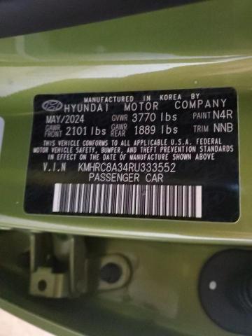 2024 HYUNDAI VENUE SEL - KMHRC8A34RU333552