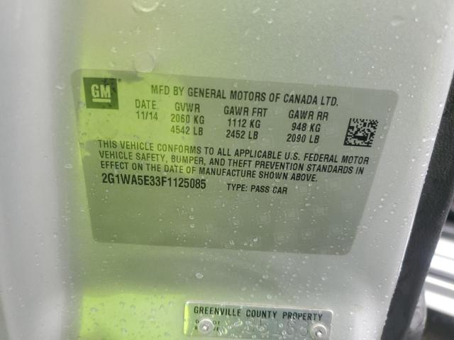 2015 CHEVROLET IMPALA LIM 2G1WA5E33F1125085