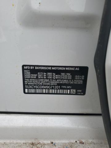 2021 BMW X6 XDRIVE4 5UXCY6C0XM9G71201