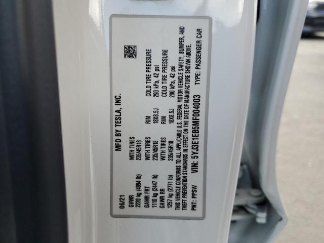 2021 TESLA MODEL 3 - 5YJ3E1EB5MF004003
