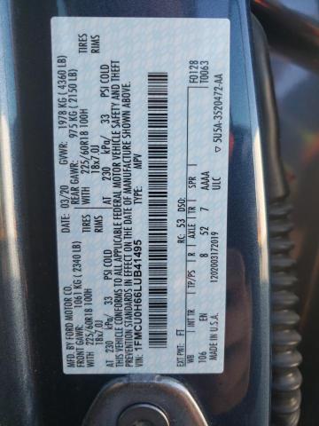 2020 FORD ESCAPE SEL 1FMCU0H66LUB41495